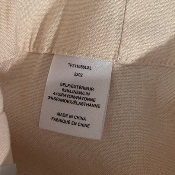 NWT Derek Lam 10 Crosby Linen Blend Bex Utility Pants Size 2 - Picture 9 of 9